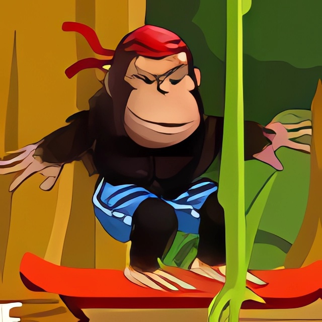 Game Khỉ đột trượt ván