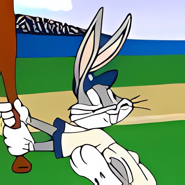 Game Thỏ Bug chơi bóng chày